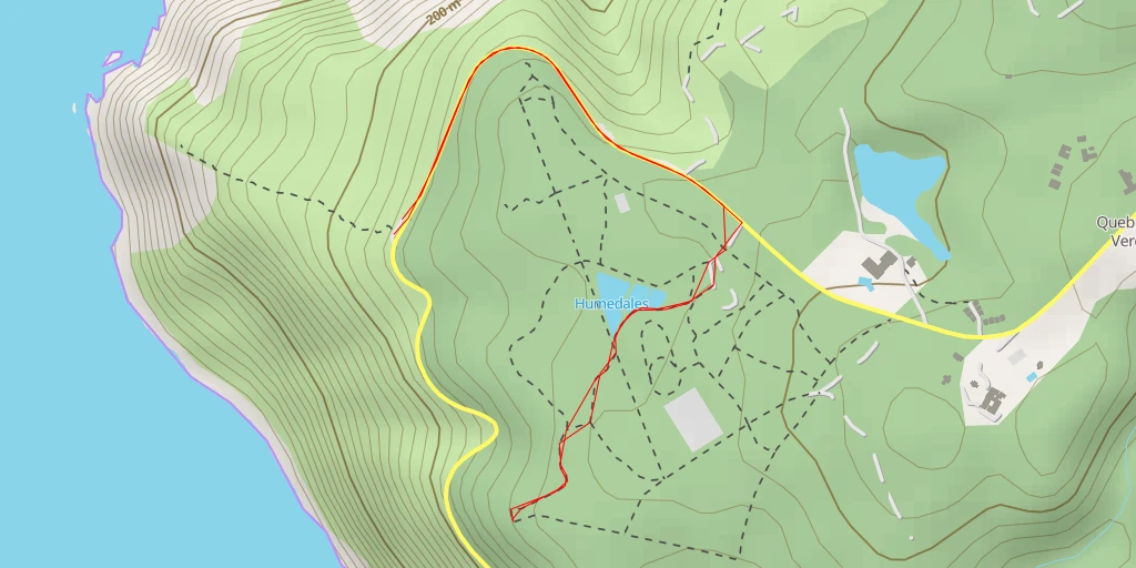 Carte de l'itinéraire :  Mirador Sur