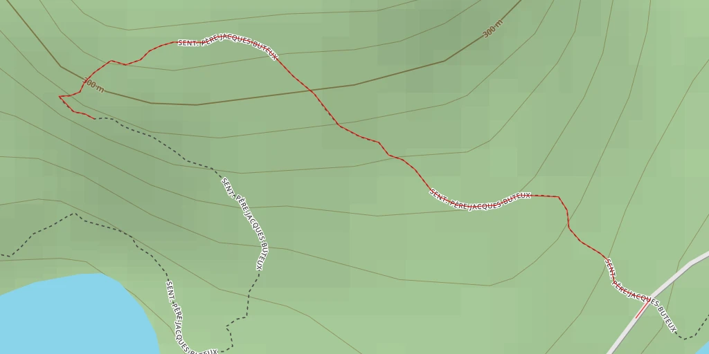 Carte de l'itinéraire :  Sentier Père-Jacques-Buteux - Sentier Père-Jacques-Buteux