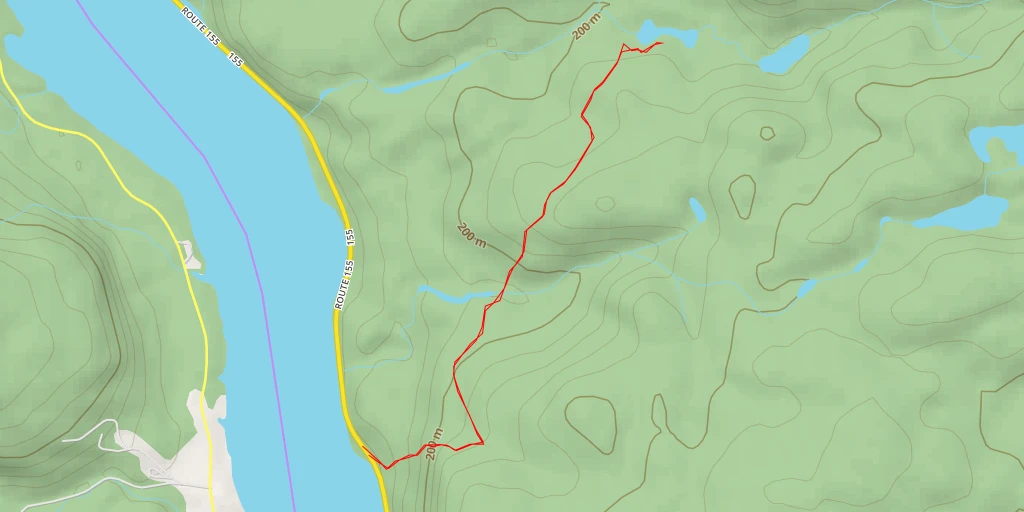 Carte de l'itinéraire :  Sentier Père-Jacques-Buteux - Sentier Père-Jacques-Buteux