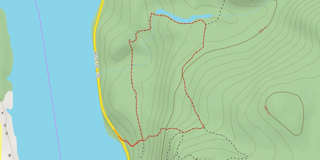 Map of the trail for Le Torrent - Le Torrent