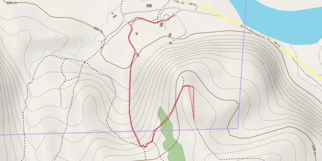 Map of the trail for Upper Mirador (De Los Cóndores)