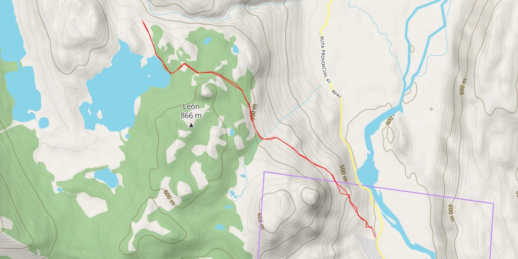 Map of the trail for Sendero Madre e Hija