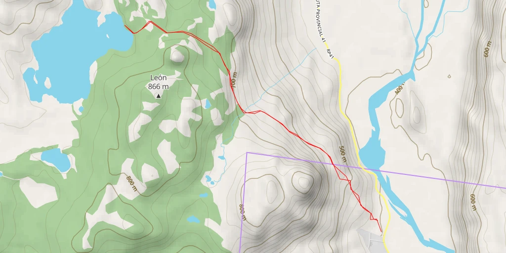 Carte de l'itinéraire :  Laguna Capri