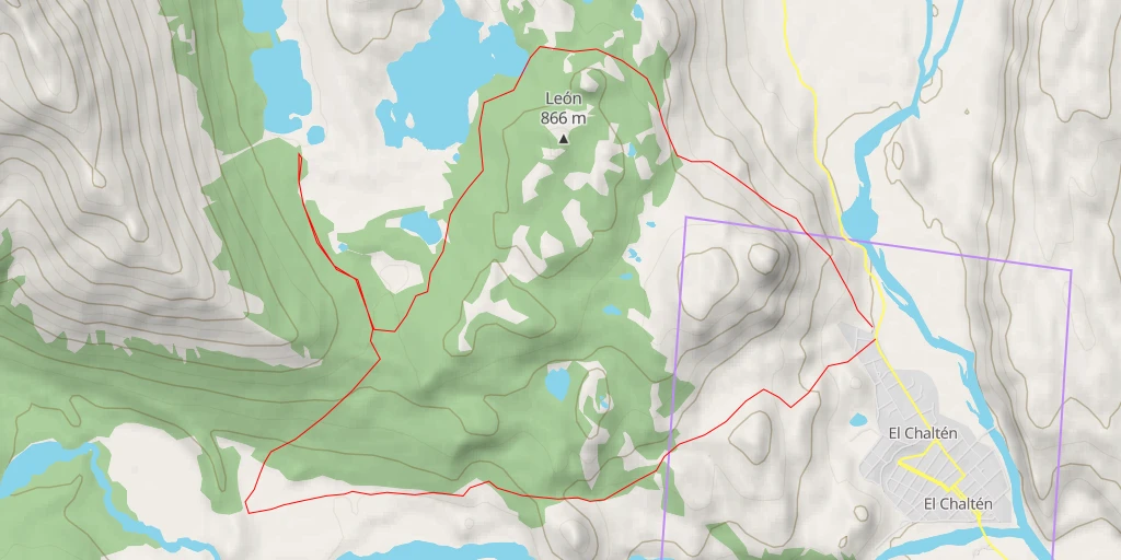 Map of the trail for Sendero Madre e Hija