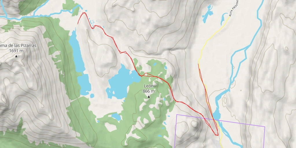 Map of the trail for View to Fitz Roy - Sendero Madre e Hija