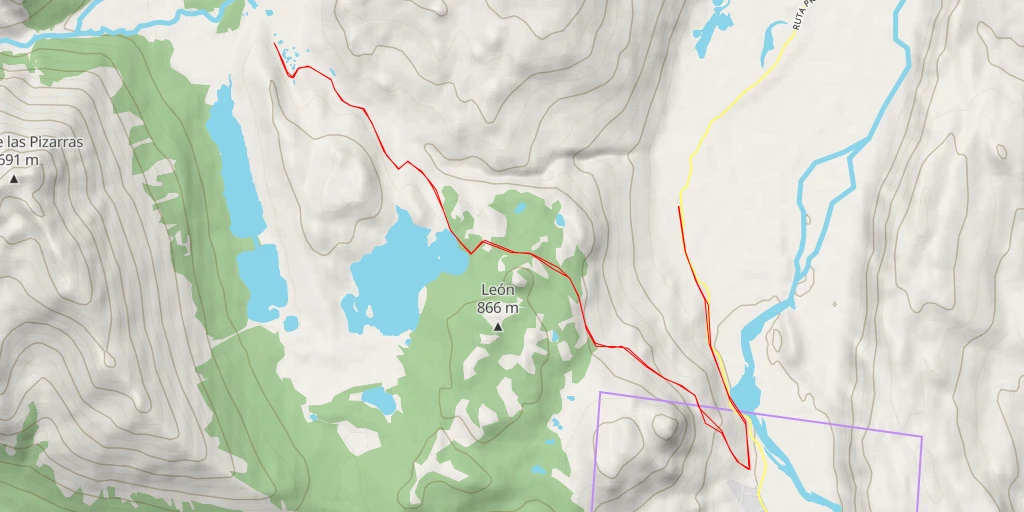 Carte de l'itinéraire :  Sendero Madre e Hija - Sendero Madre e Hija