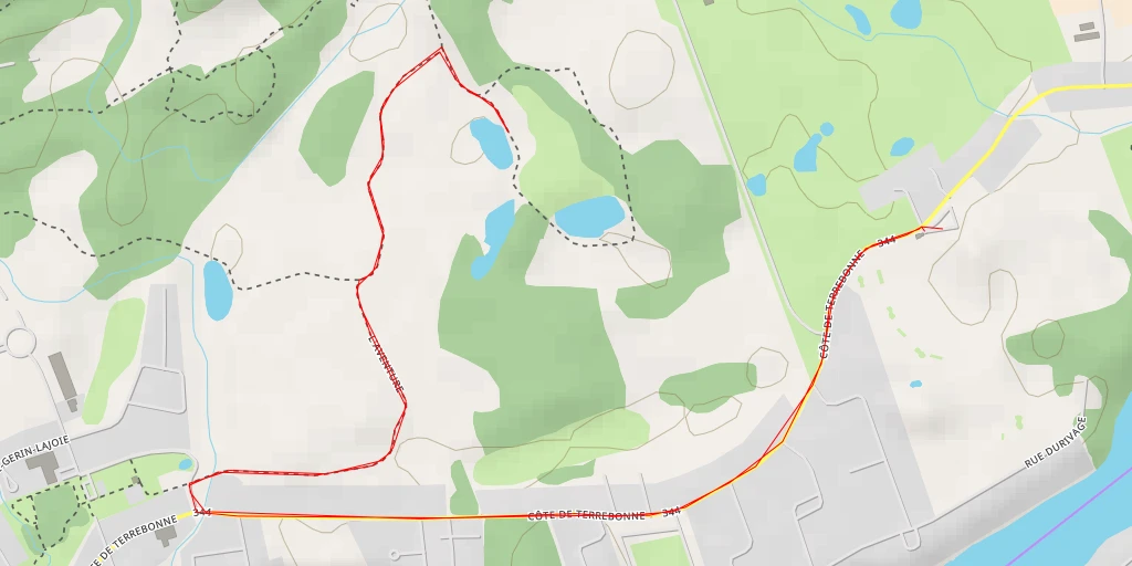 Map of the trail for Les Étangs - Les Étangs