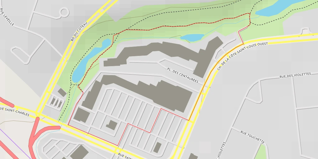 Map of the trail for Sélection Jardin des Sources - Chemin de la Côte-Saint-Louis