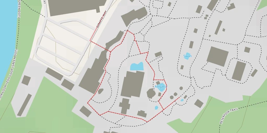 Map of the trail for Turtle Back Zoo - Northfield Avenue