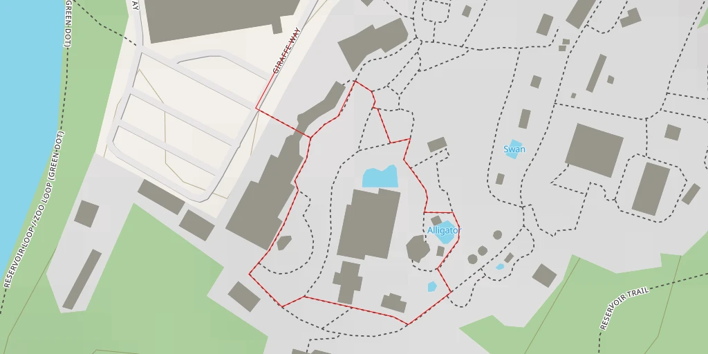 Map of the trail for Turtle Back Zoo - Northfield Avenue