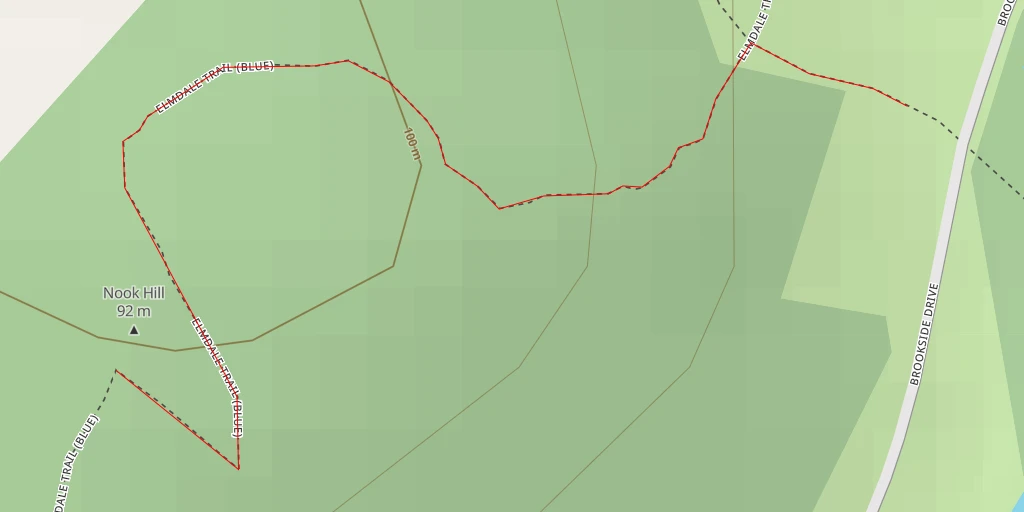 Carte de l'itinéraire :  Nook Hill