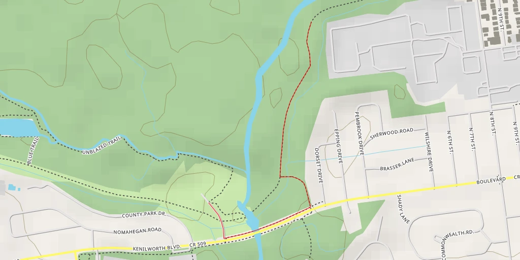 Map of the trail for Fadem Road - Fadem Road