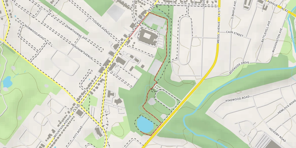 Map of the trail for Meisel Avenue - Meisel Avenue