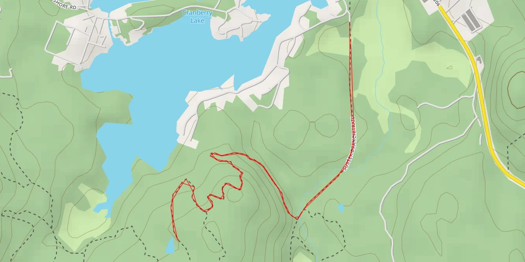 Map of the trail for Red - Red - Byram Township