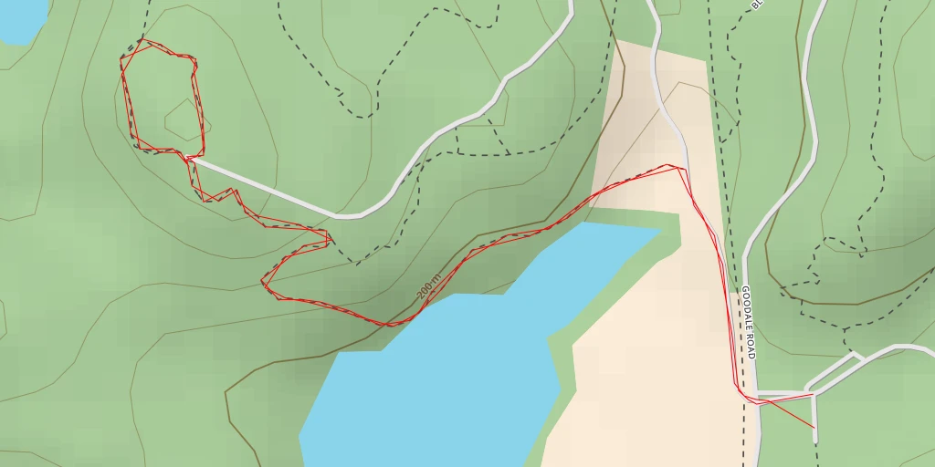 Map of the trail for AI - Twin Lakes