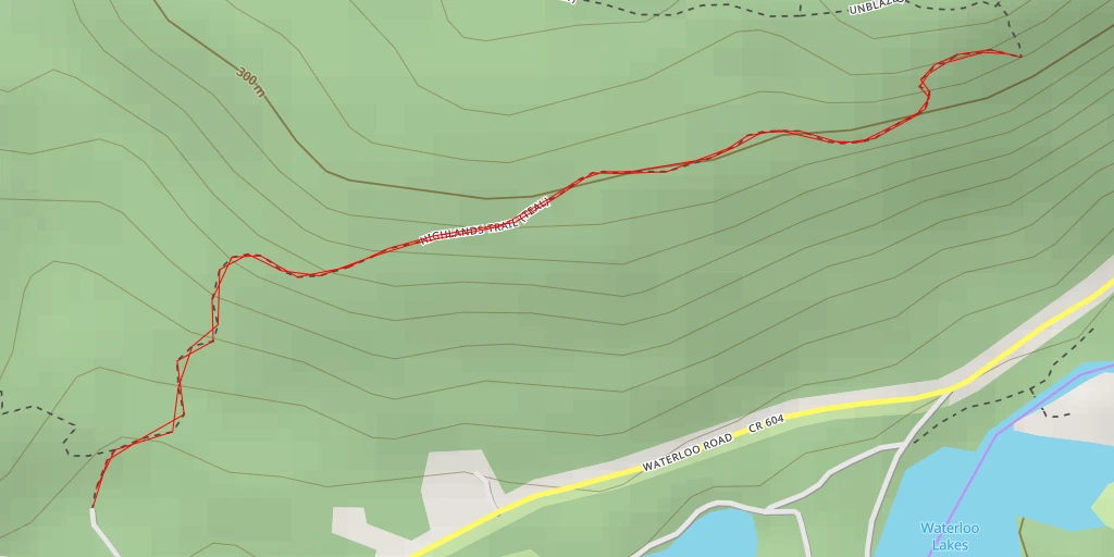 Map of the trail for AI - Scenic Overlook - Waterloo Area - Byram Township