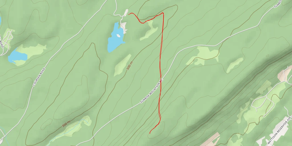 Map of the trail for AI - Normanook Lookout Tower