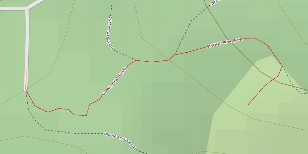 Map of the trail for AI - Swamp Trail (Red) - Independence Township