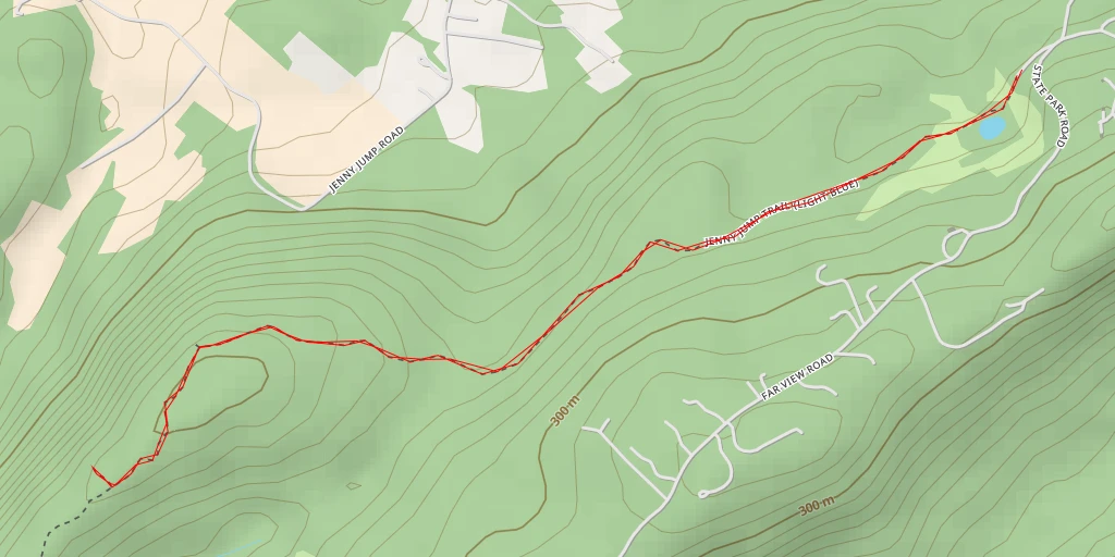 Map of the trail for AI - Civil War Locomotive Train Ride - Hope Township