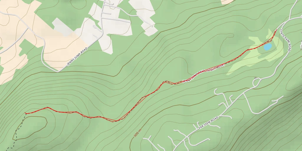 Map of the trail for AI - Jenny Jump Road - Hope Township