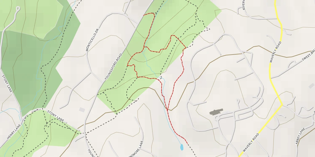 Map of the trail for Summer Hill Lane - Summer Hill Lane - Lower Merion Township