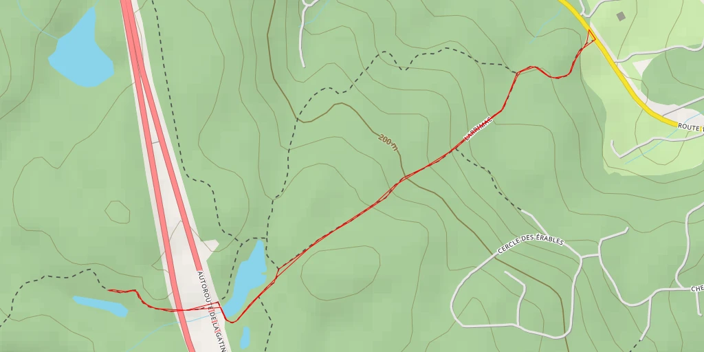 Map of the trail for M.O. - M.O.