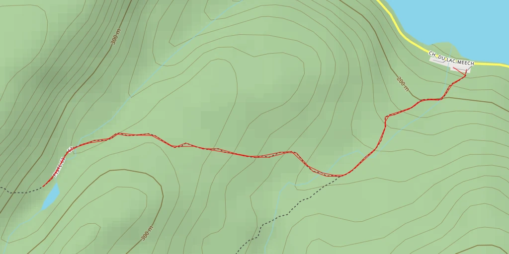 Carte de l'itinéraire :  Sentier des Loups - Sentier des Loups - Pontiac