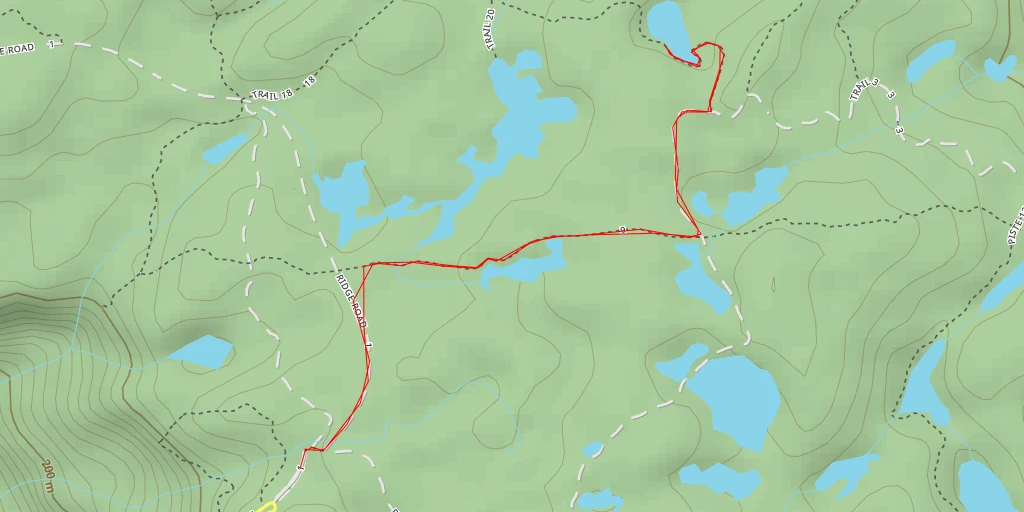 Map of the trail for Trail 21 - Trail 21