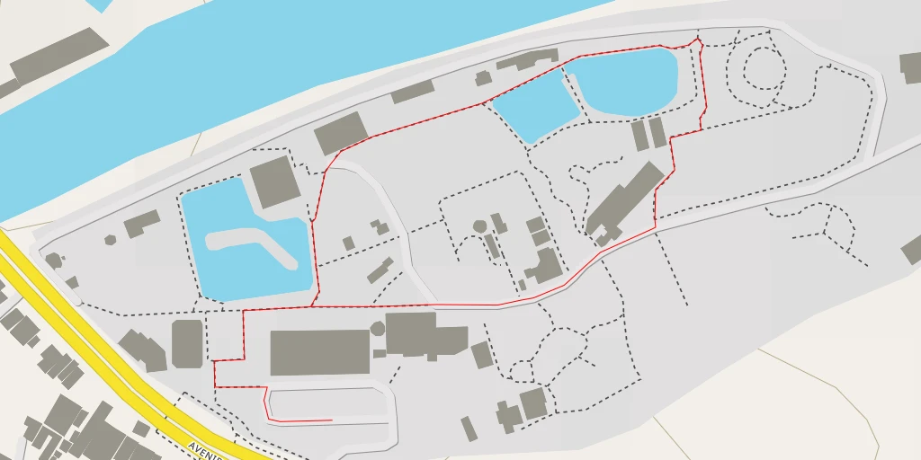 Map of the trail for Parque Zoológico Huachipa - Avenida Las Torres - Lima Metropolitana