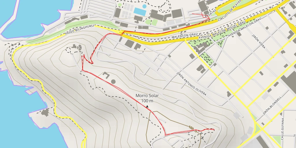 Carte de l'itinéraire :  Mirador