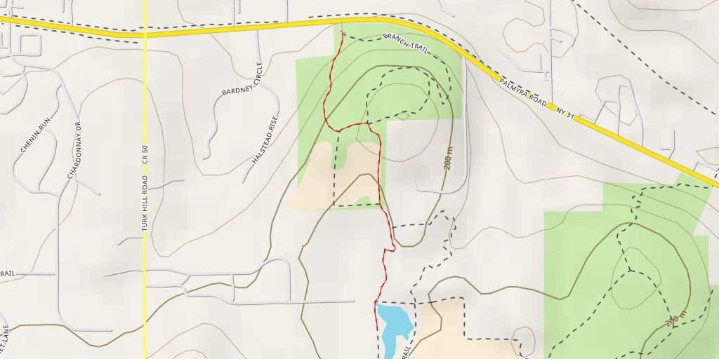 Map of the trail for Crescent Trail (Blue Blazes) - Crescent Trail (Blue Blazes)