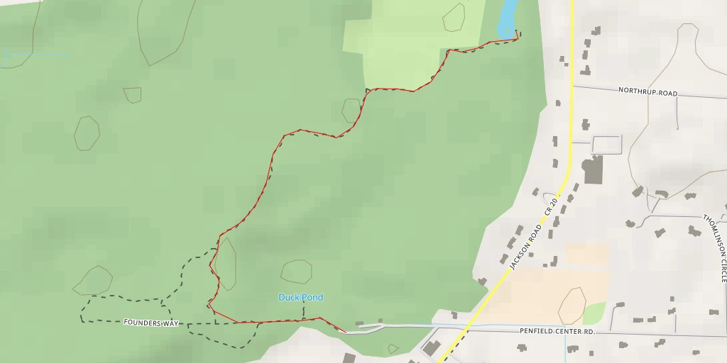 Map of the trail for Way Pond Trail - Way Pond Trail