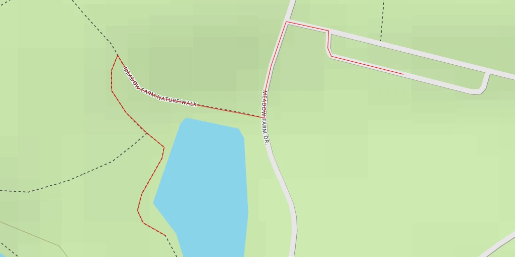 Map of the trail for Meadow Farm Drive