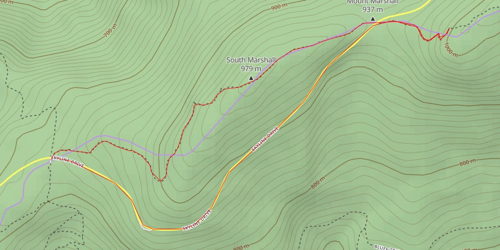 Map of the trail for AI - Appalachian Trail