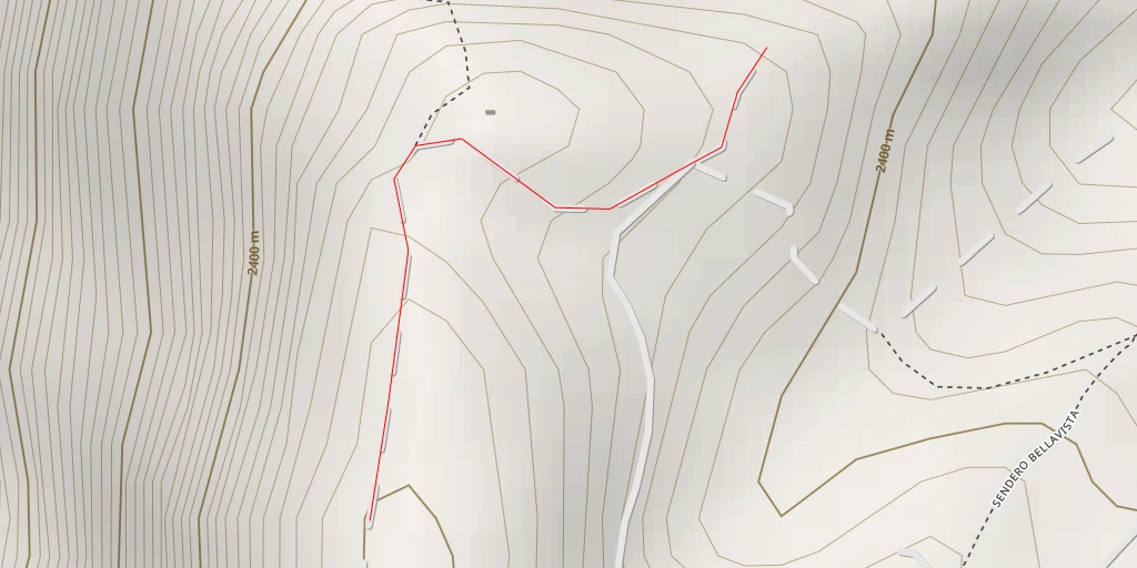 Map of the trail for Mirador del volcan