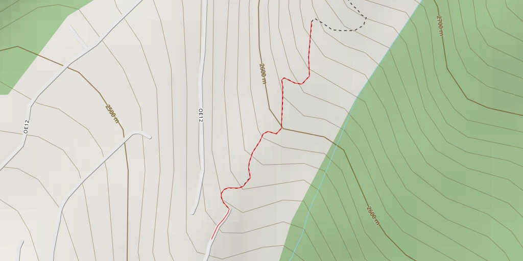 Map of the trail for El Mirador