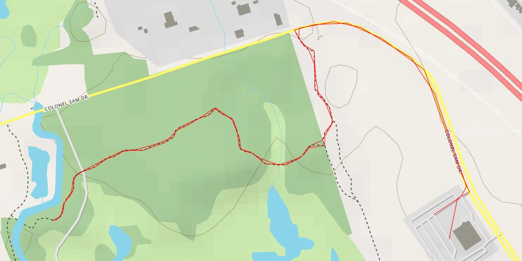 Map of the trail for Bob Mills Boardwalk Trail - Bob Mills Boardwalk Trail - Oshawa