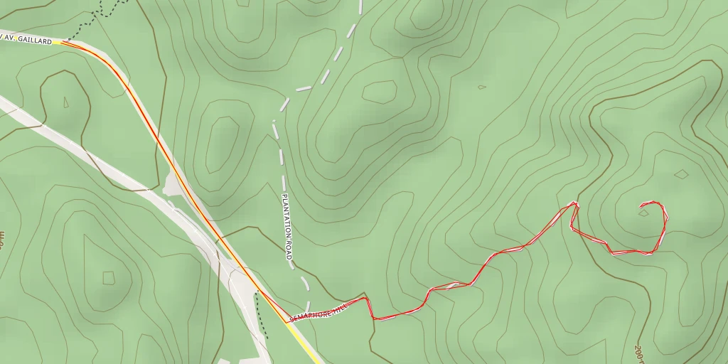 Map of the trail for Canopy Tower