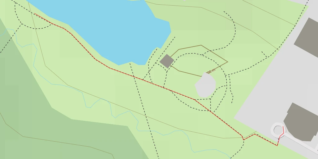 Map of the trail for Norton Place Lake