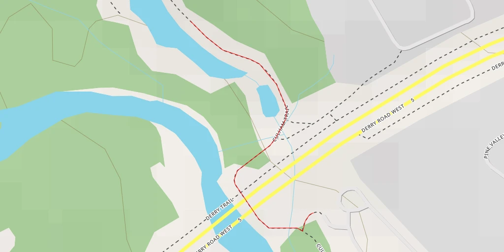 Map of the trail for Culham Trail - Culham Trail - Mississauga