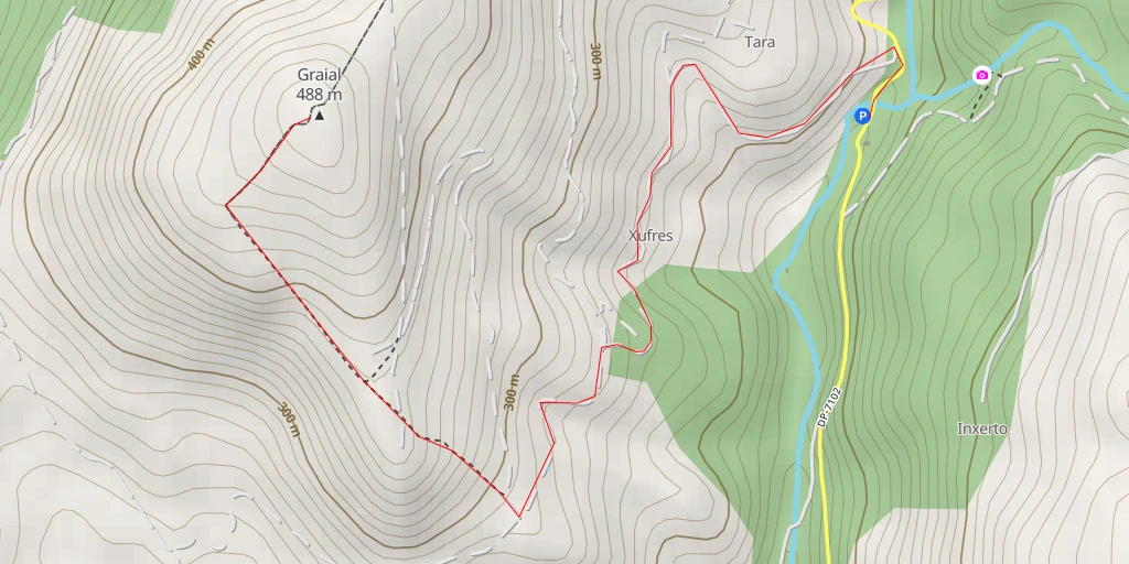 Map of the trail for Graial