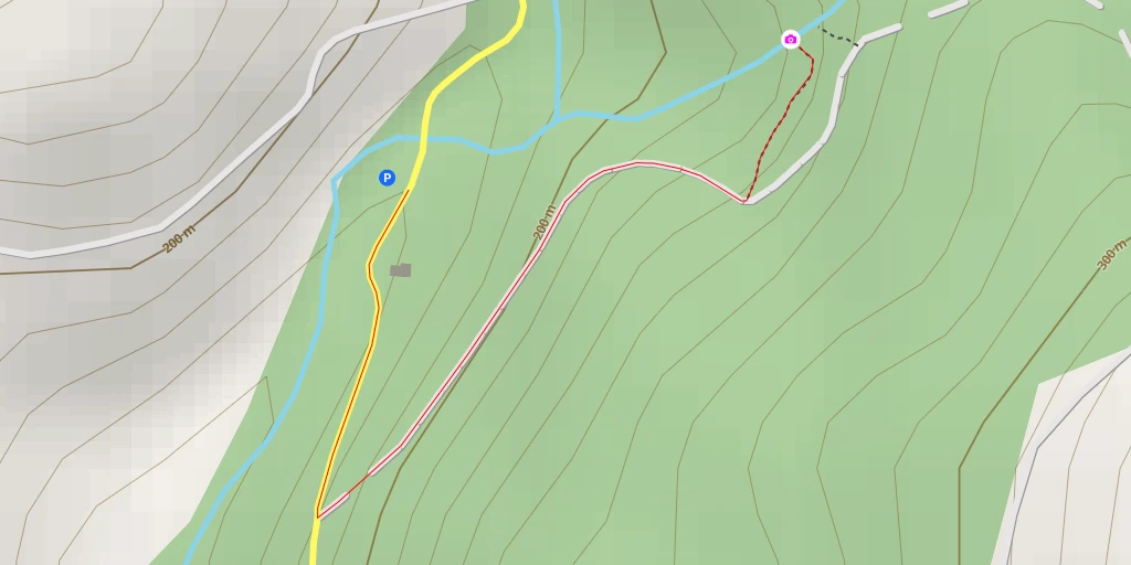 Map of the trail for Fervenza de Ribasieira