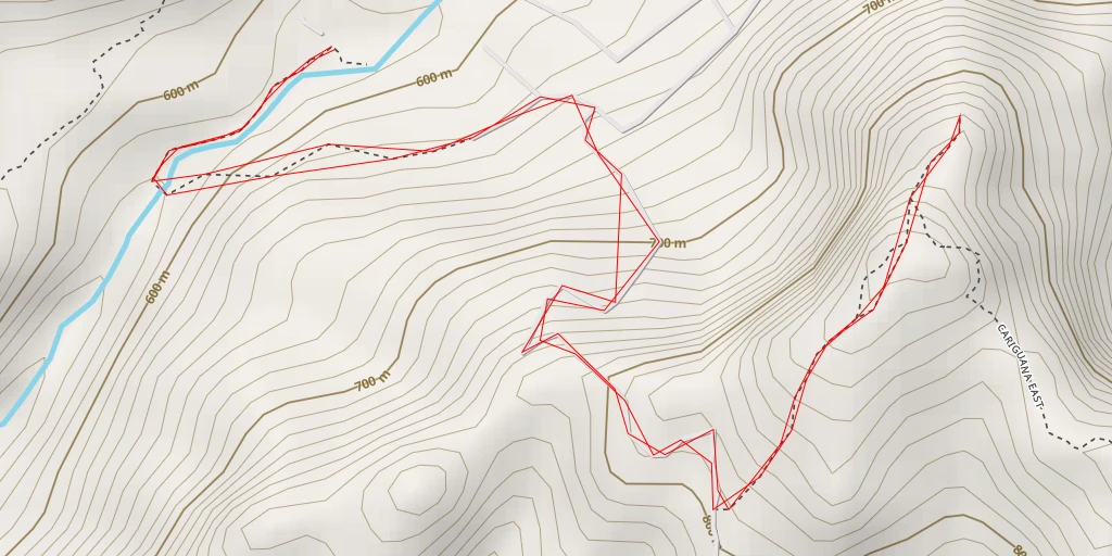 Map of the trail for Vista El Valle