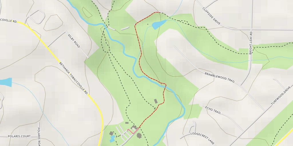 Map of the trail for Eagle Crest Drive - Eagle Crest Drive - Winston-Salem