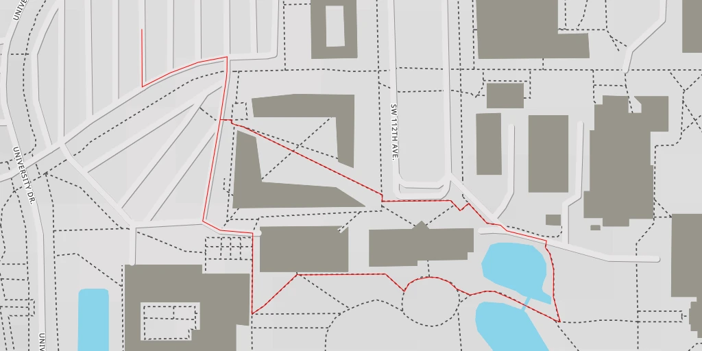 Map of the trail for Florida International University - Southwest 8th Street - Miami