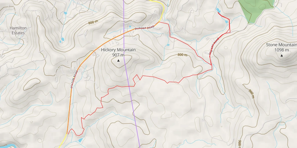 Map of the trail for Shadow Mountain Lane - Shadow Mountain Lane