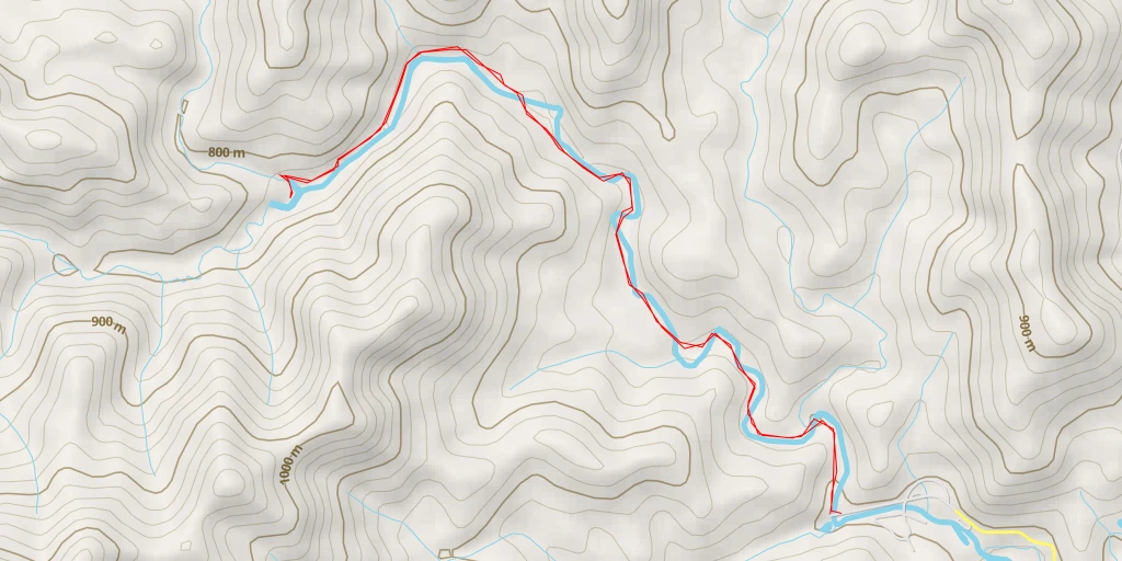 Map of the trail for Hendersonville Reservoir