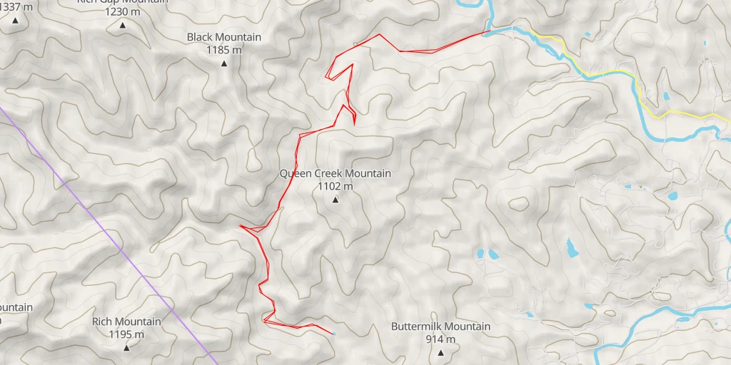 Map of the trail for Bradley Creek Trail - Bradley Creek Trail