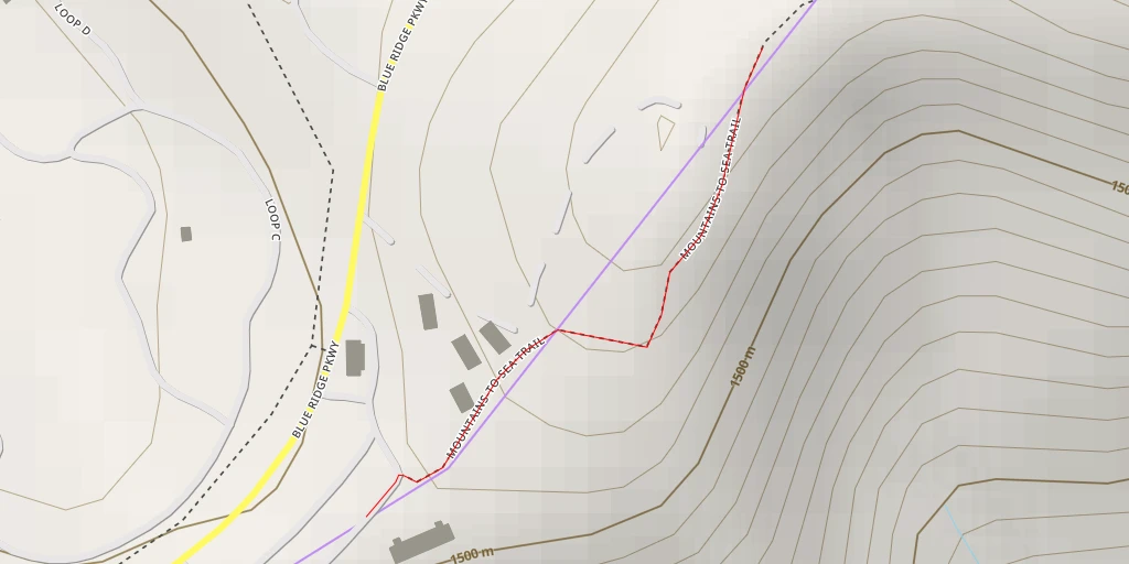 Map of the trail for AI - Mountains-to-Sea Trail