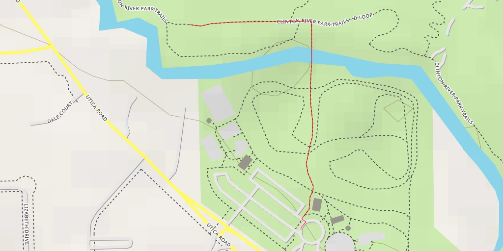 Carte de l'itinéraire :  Clinton River Park Trails - D Loop - Clinton River Park Trails - D Loop